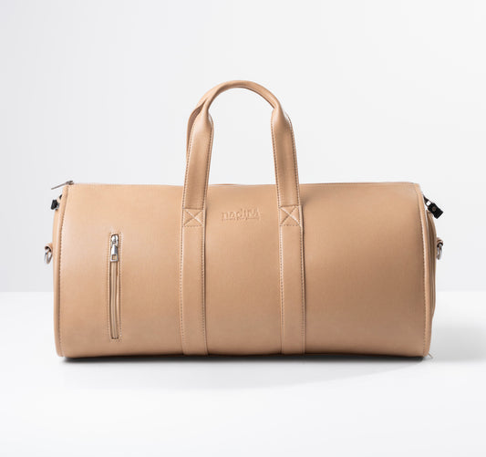 The duffle in sand