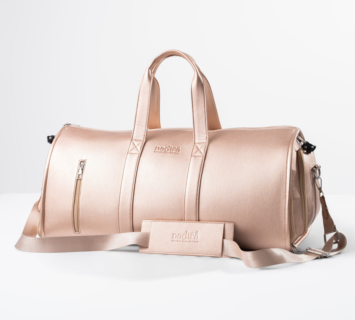 The duffle in dusty rose